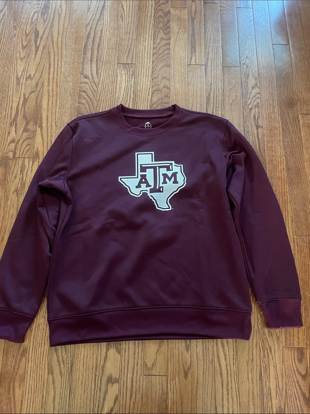 Adidas Texas A&M Burgundy Climawarm Crewneck Sweatshirt Men’s Sz Medium